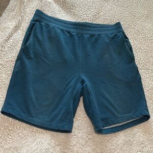 Hurley Men's L Pull On Dri Fit Athletic Shorts Slate Blue Casual Sporty Pockets
